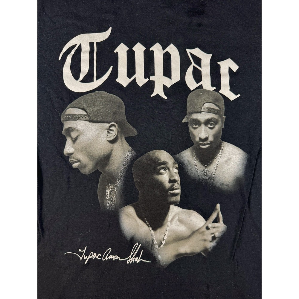 2Pac All Eyez On Me Graphic T-Shirt Mens Small Black Tupac Shakur Hip Hop Tee